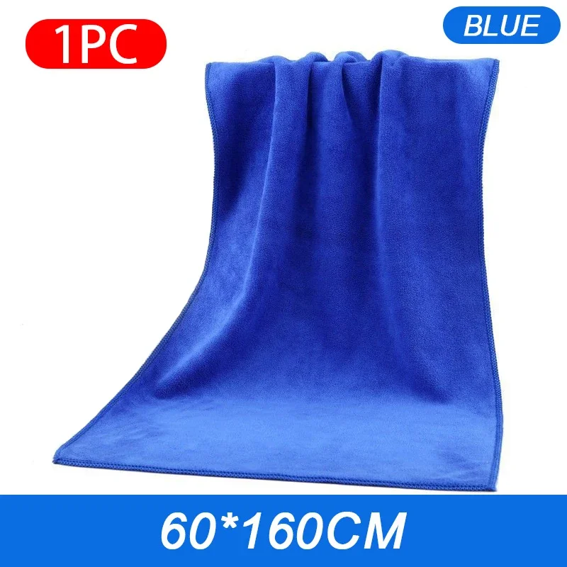 160x60cm Car Washing Towel Soft Coral Velvet Drying Cloth High Absorption Scratch-Free Cleaning Towel for Car Detailing