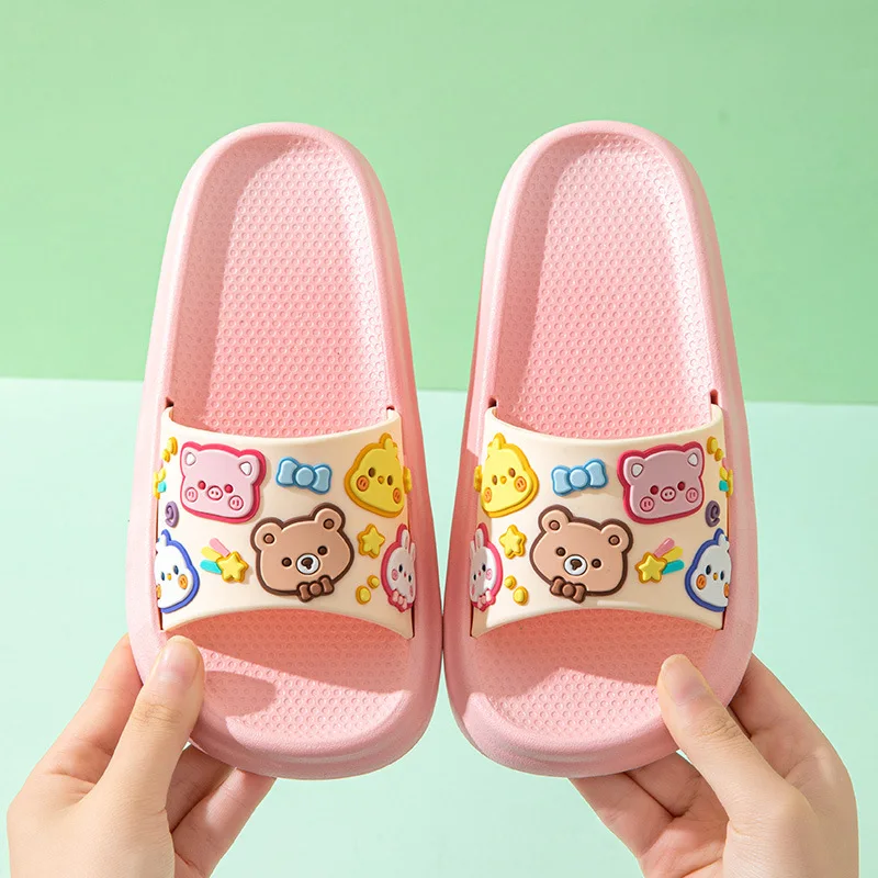 Cartoon Children Slippers Home Anti Slip Mother Kid Slippers Women Shoe Cute Women Slipers Pantuflas Тапочки Женские Домашние