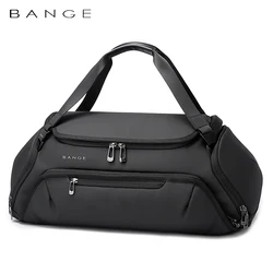 BANGE-bolsas de gimnasio grandes para hombre y mujer, maletas de viaje impermeables y a prueba de humedad, separación seca y húmeda