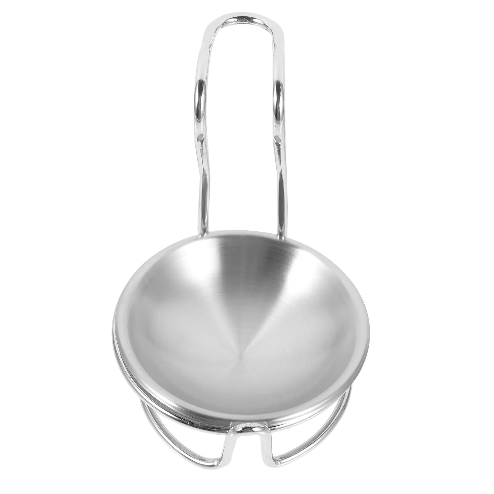 Stainless Steel Spoon Rest Holder for Long Handle Spoons Ladle Scoop Stand Kitchen Table Decor Countertop Utensil Organizer