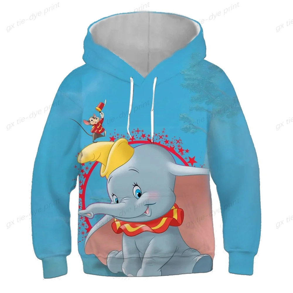 

Disney Men's Hoodie Dumbo Boys and Girls Hoodie 3D Printing Oversized Pullover Cartoon Men's Hoodie Men's Clothing