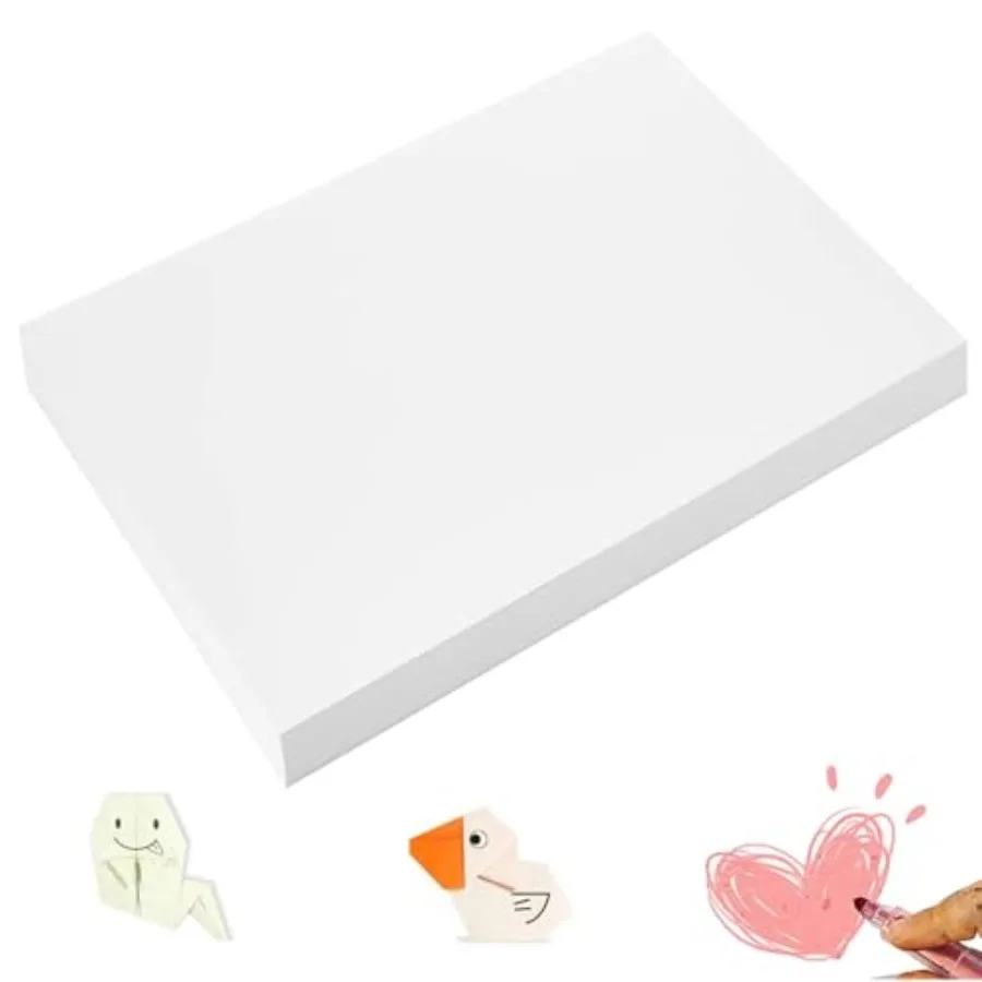 

300 Sheets Arts Craft Paper for Drawing 18" x 24" White Construction Paper for Art Project Supplies Standard Weight