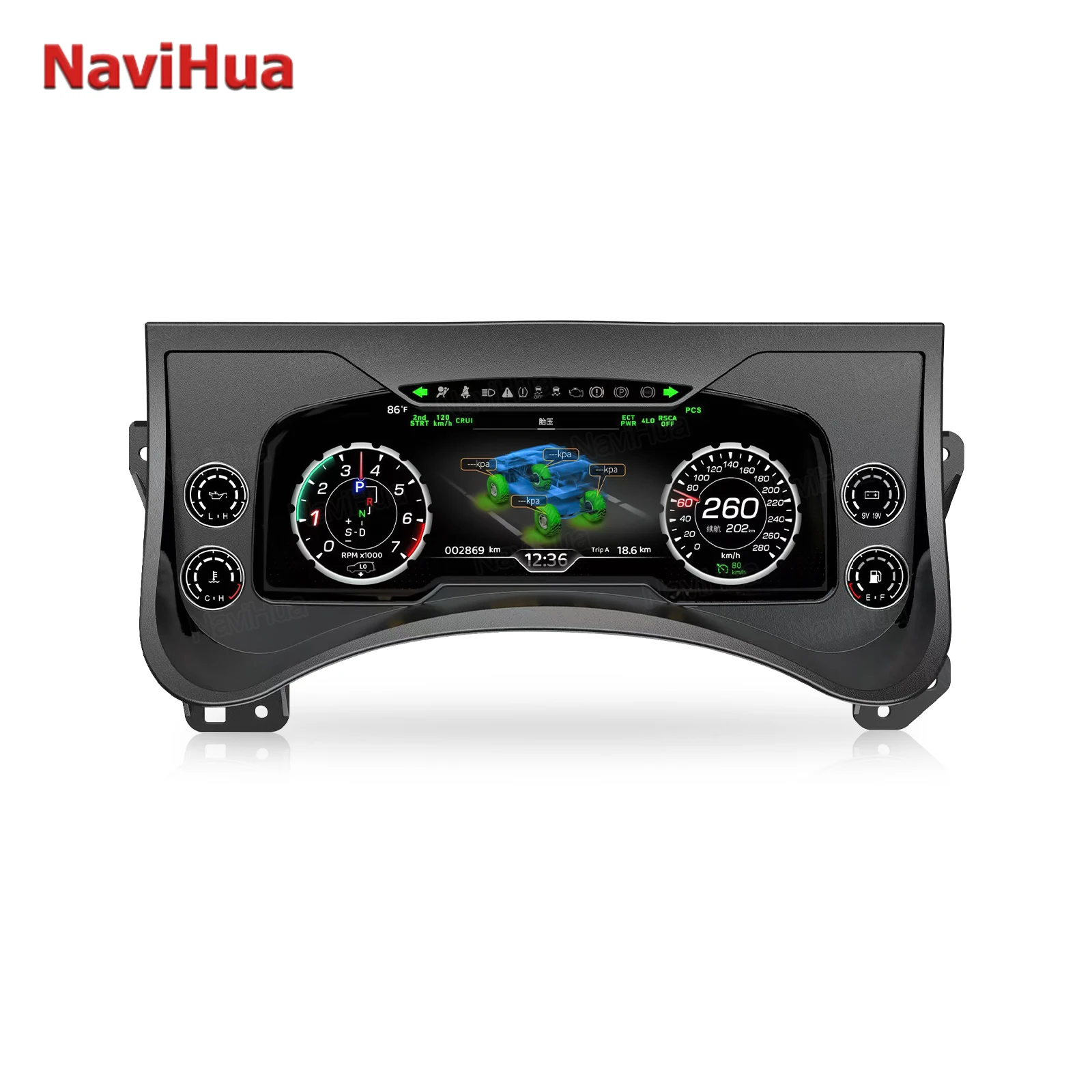 

Автомобильная цифровая приборная панель для Hummer H2 2003-2009, автоматический виртуальный CockPit, инструмент QLCD, спидометр, одометр, экран, головное устройство