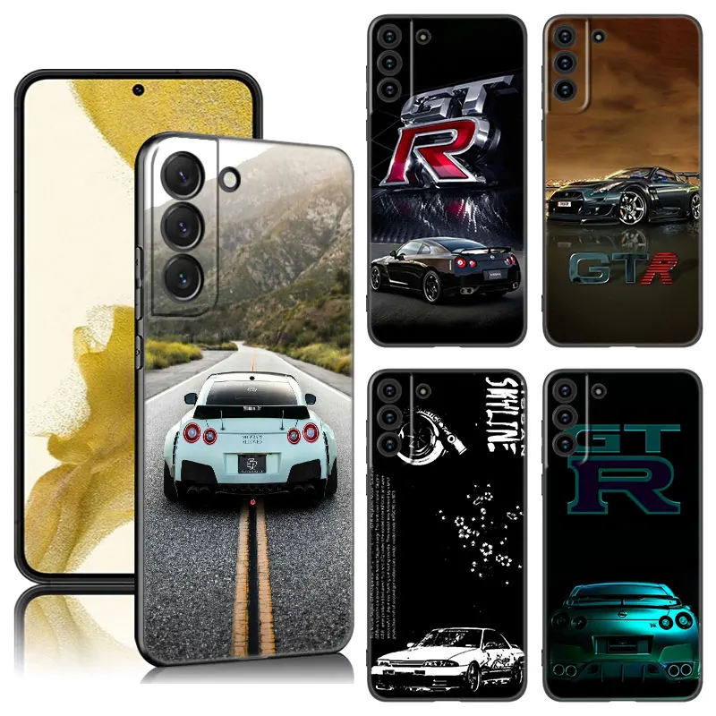 Skyline GTR R32 Phone Case For Samsung Galaxy S23 S21 S20 FE S24 S22 Ultra S10E S10 S9 S8 Plus Black Silicone Cover