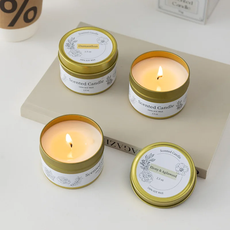 Lilin Aromaterapi Toples Lilin Lilin Kedelai Tanpa Asap Souvenir Kelas Atas Lilin Aromaterapi Suasana Ornamen Aromaterapi