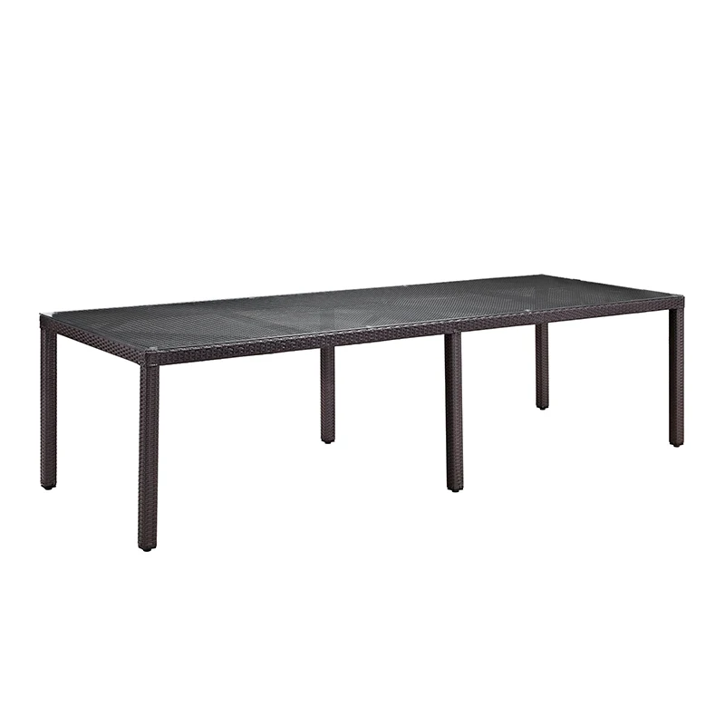 Custom Outdoor Furniture Garden Dining Table Plastic Rattan Table Beer Pong Wedding Camping Exterior Bistro Table Outdoor