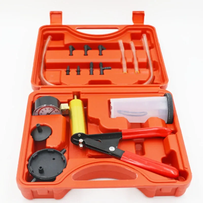 Auto Car Manual Vacuum Pressure Pump Brake Bleeding Portable Durable Repair Set