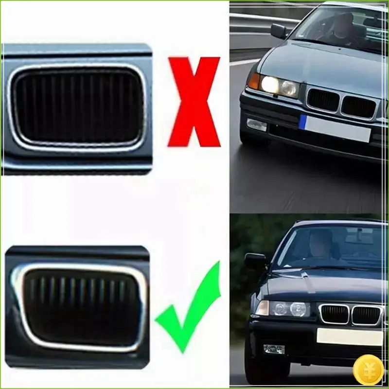 Front Kidney Grilles Racing Grills Kidney Grilles For BMW E36 51138195151 51138195152 For BMW 3 Series Kidney Grilles