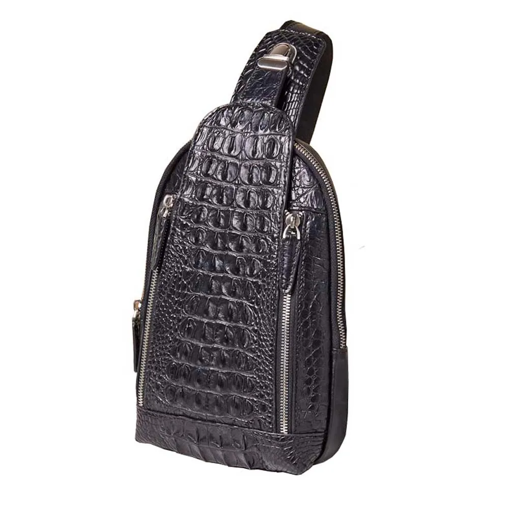 gete crocodile Men bag male Chest pack male 2023 New style Crossbody bag Men bag