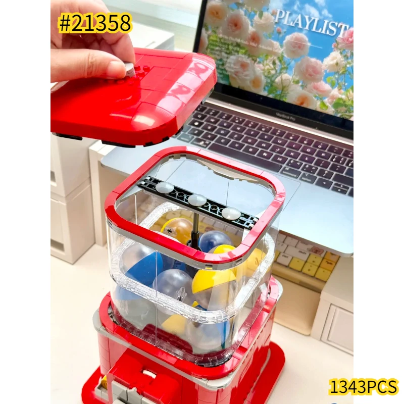 Capsule Vending Machine 21358 Building Blocks Sets Compatible with Legoed Particles Suitable for Birthday Gifts 1343pcs