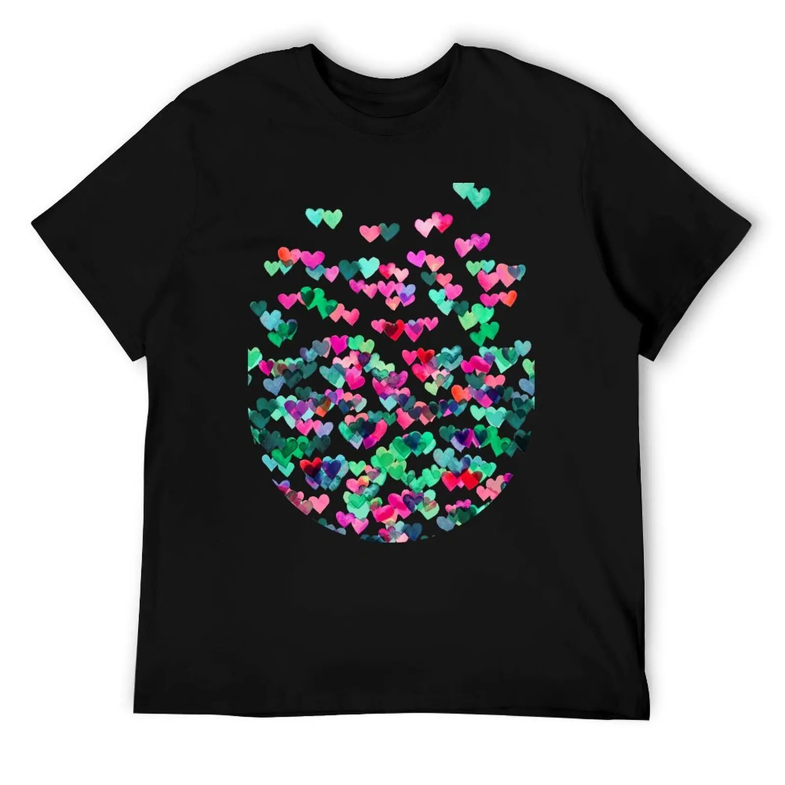 Heart Connections II - watercolor painting (color variation) T-Shirt funny t shirts cotton T-Shirt