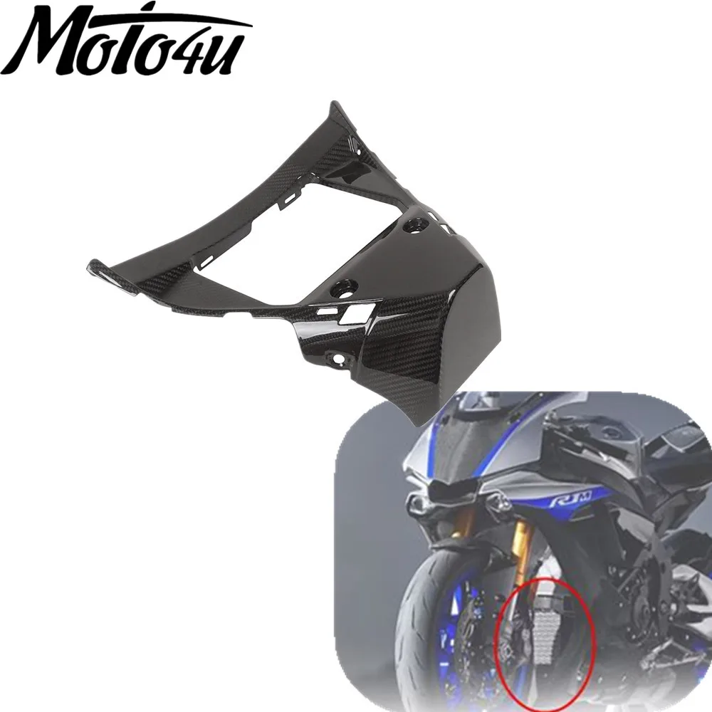 Real Carbon Fiber Motorcycle Radiator Protector Fairing V-Panel Radiator Guard for Yamaha R1 R1M 2015 2016 2017  2018 2019