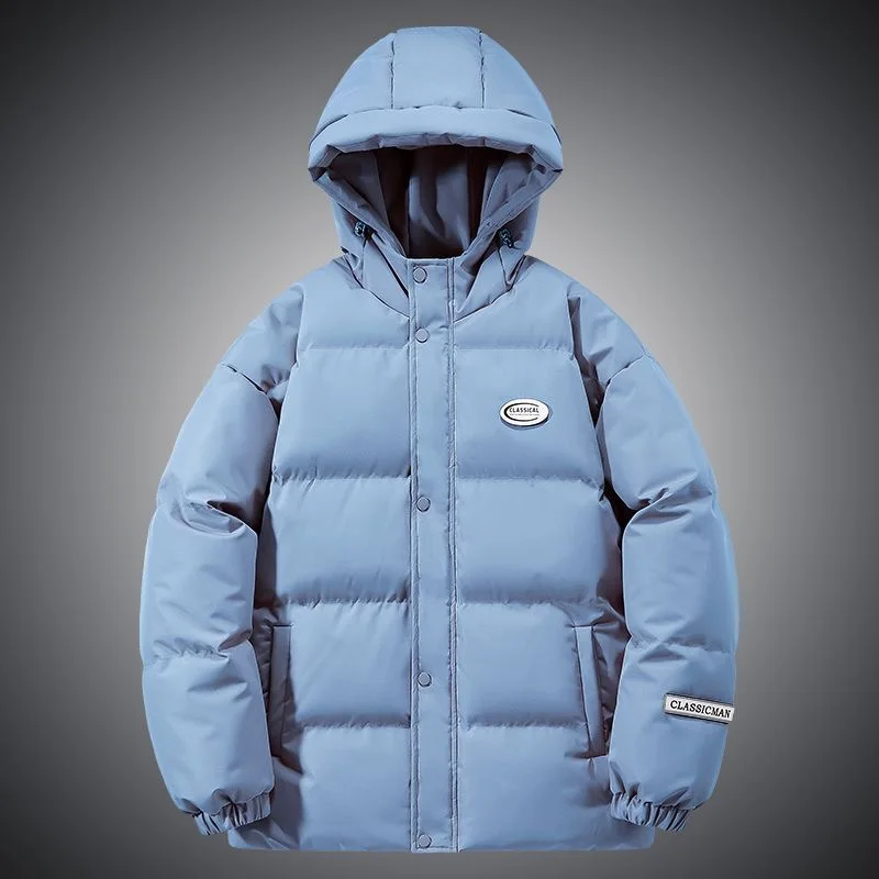 2024 Winter Winddicht Dik Capuchon Katoenen Gewatteerd Jack Voor Heren Casual Losse Comfortabele Grote Kwaliteit Warme Jas M-4XL