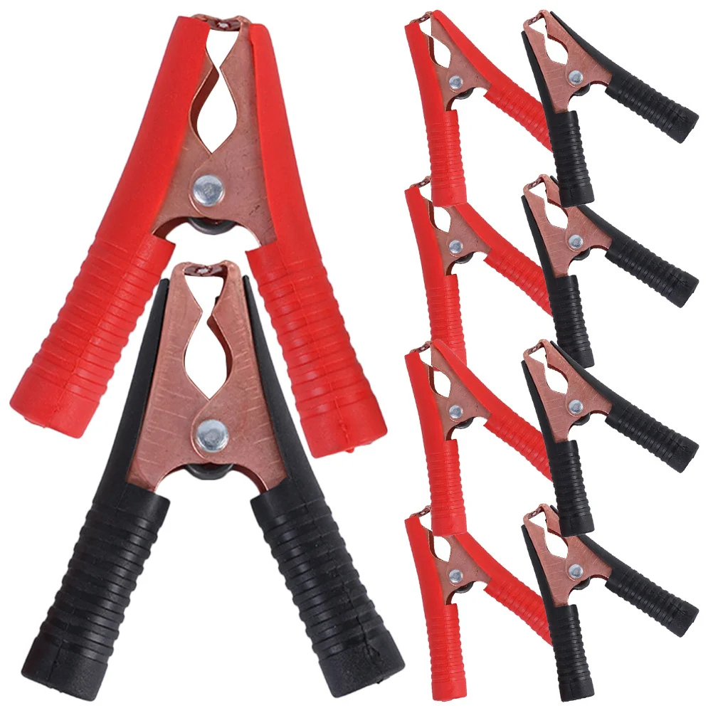

10pcs Alligator Clamps Insulated Electrical Test Clips For Car Truck Jumper Cable Waterproof Dustproof