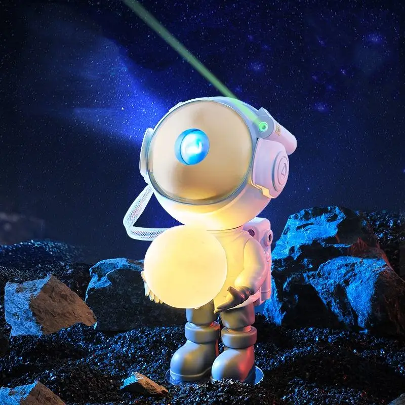 New Starry Sky Moon Star Galaxy Projector Night Light Astronaut Nebula Galaxy Lighting Night Lamp for Children Gifts