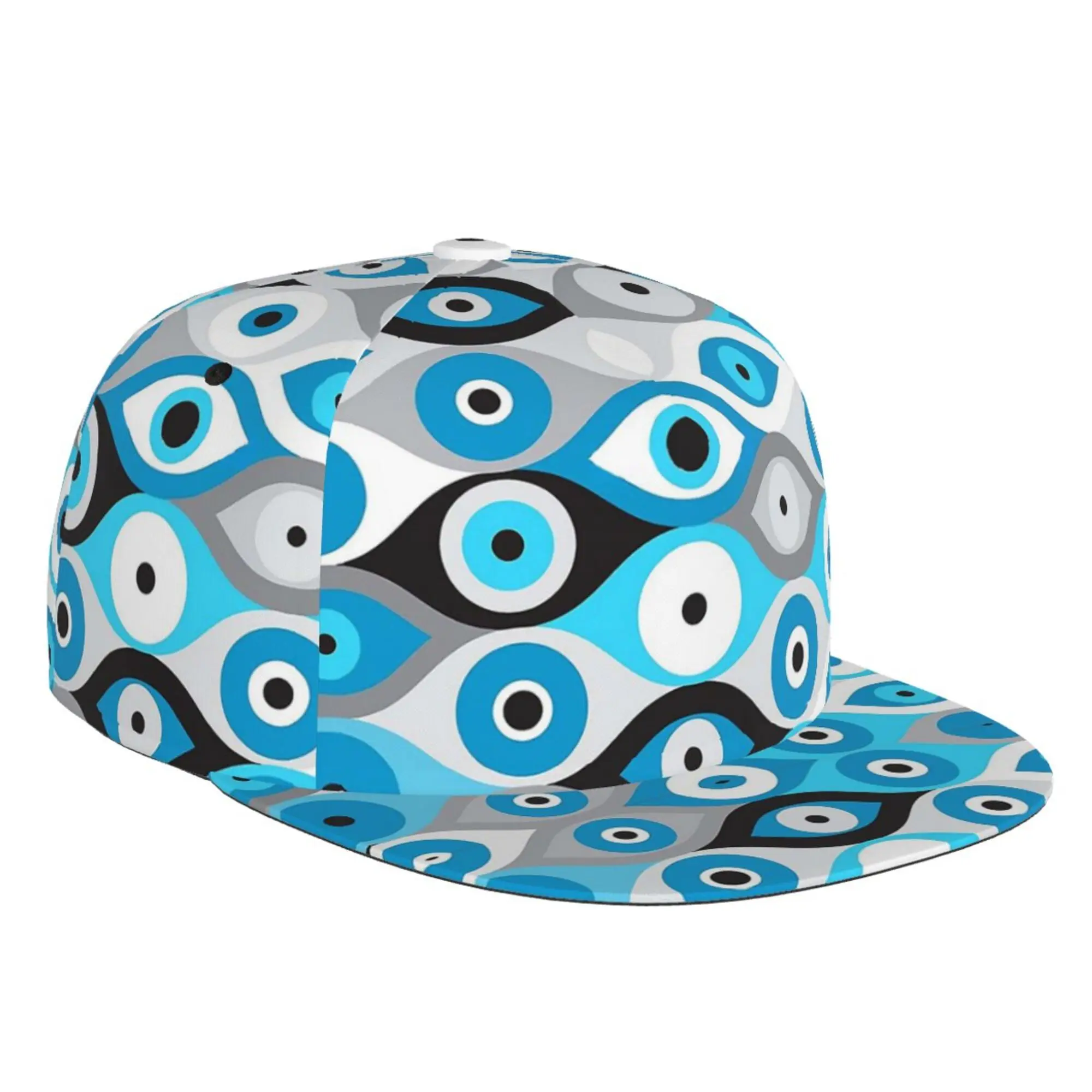 Evil Eyes Tile Pattern Baseball Cap Hiphop Hats All Seasons Hats for Men Women Teens Boys One Size Adjustable Outdoors