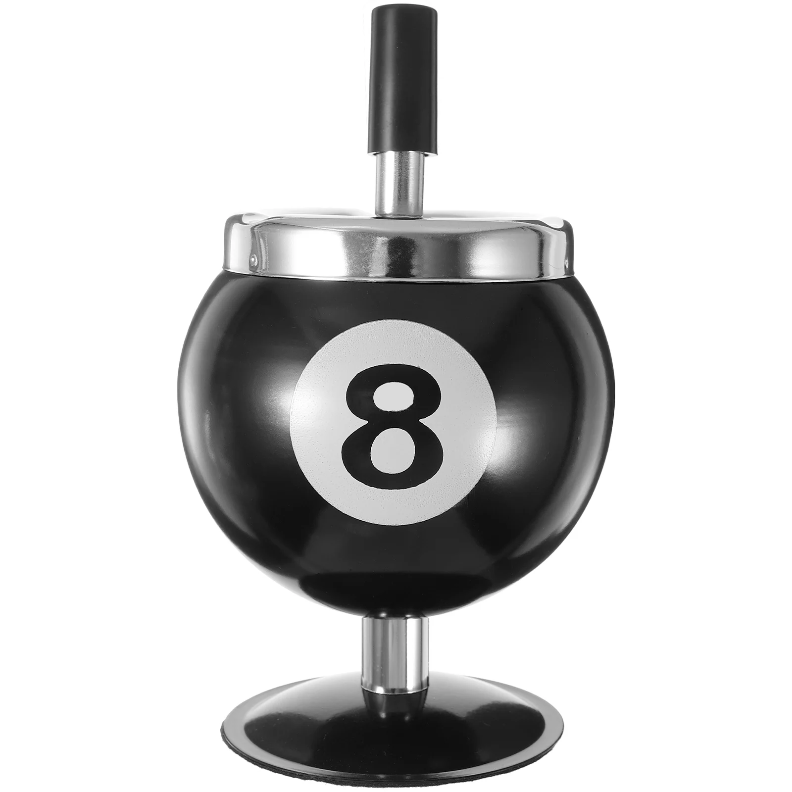 

Billiard Ashtray Metal Push Down Windproof Large Capacity Bar Cafe Restaurant Table Decor Modern Smoke Gift