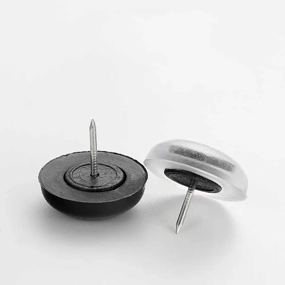 Диаметр 21 мм, ножки для мебели, резиновые скользящие гвозди, ножки стула, стола, противоскользящие защитные накладки, оранжевый/серый/прозрачный