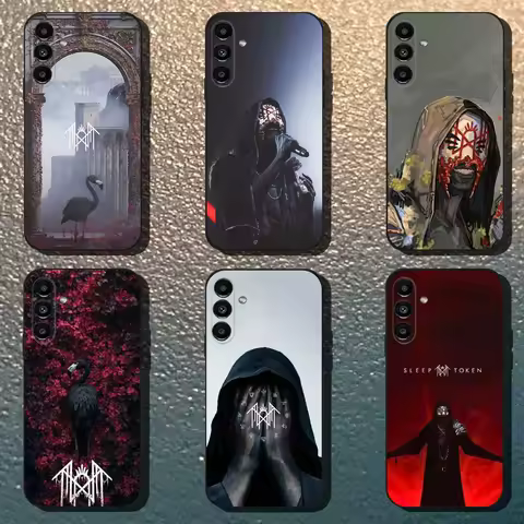 S-Sleep T-Token Phone Case For Samsung Galaxy A13,A21s,A22,A31,A32,A52,A53,A71,A80,Soft Black Shell