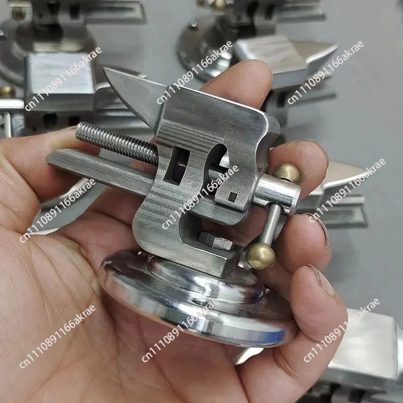 for Handmade one-inch mini 304 stainless steel bench pliers with anvil table, handmade tools, watch repair ornaments, anvils