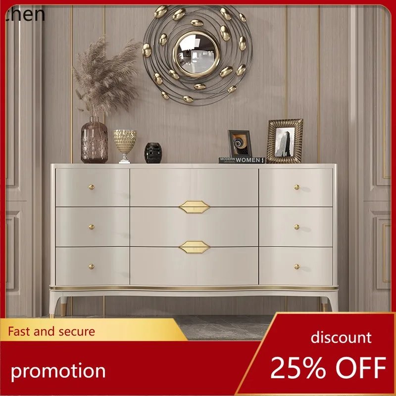 

Современный простой шкаф для хранения CZ для гостиной, тумба под телевизор для спальни, комод из массива дерева с ящиками