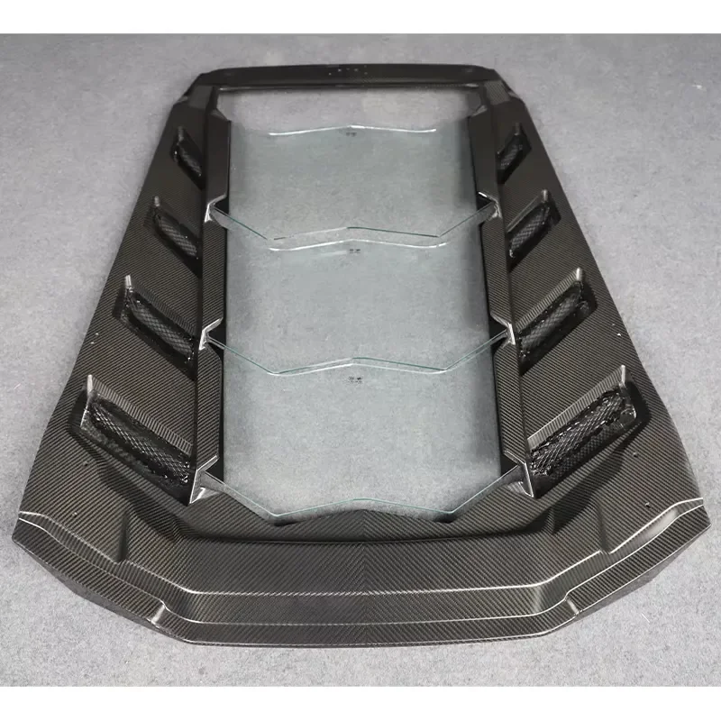 2014-2023 Carbon Fiber Transparent Engine Door Panel Tailgate New Condition Suitable for Installation for Huracan LP580/610