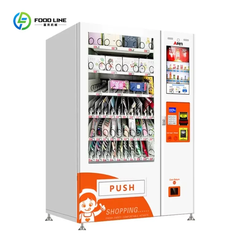 

Vending Machine Manufacturer Two Cabinet Combination Vending Machine for Snack and Drink