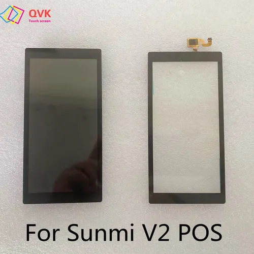 5,5 pulgadas para Sunmi V2 POS Terminal PDA Android caja registradora portátil pantalla LCD montaje Sensor de pantalla táctil V2