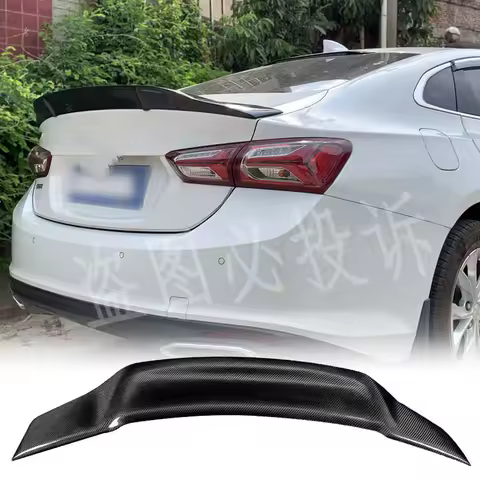 For Chevrolet Malibu XL spoiler 2016 2018 2019 2020 2021 2022 high-quality carbon fiber R-type rear trunk lid spoiler wing
