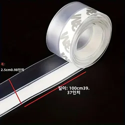 Transparent Silicone Door Sealing Strip Adhesive Anti-Collision Bottom Sticker for Home Safety And Weatherproofing