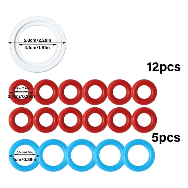 مجموعة من الغلاية مزدوجة حشية حشية سيليكون ستم أو حلقات مجموعة بديلة الغلاية رين