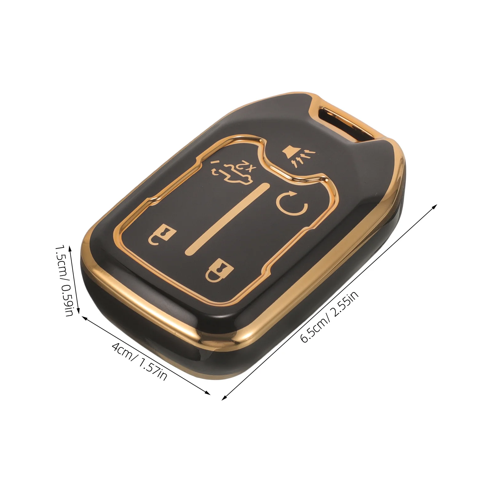 غطاء مفتاح فوب لمفاتيح السيارة Gmca11j5a مناسب مادة البولي يوريثان عالية الجودة مظهر أنيق سهل الوظيفة حافظة مفاتيح #3