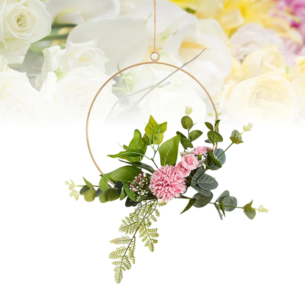 

Decorate Artificial Flower Wall Hanging Garlands Wedding Decoration Faux Floral Wreath