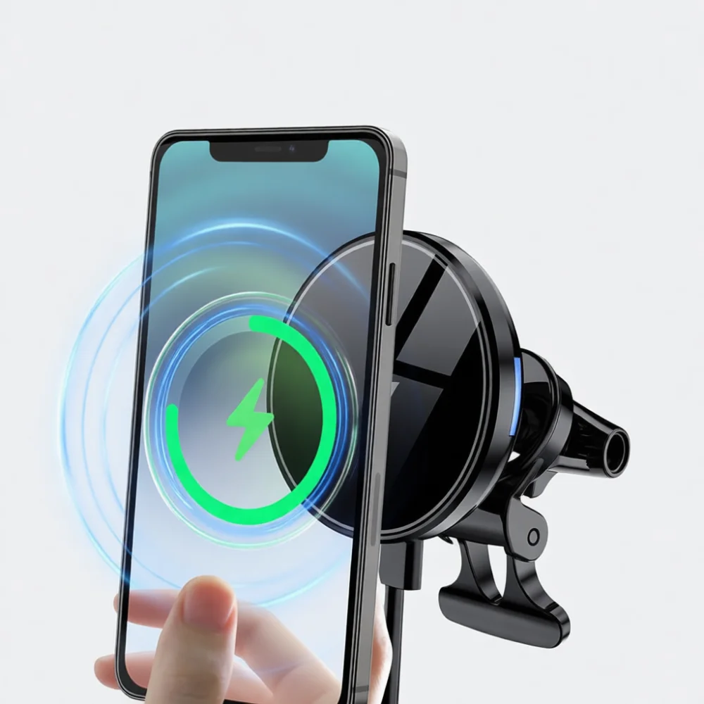 Magnetic Wireless Car Charger  - Phone Accessories Types recension och pris