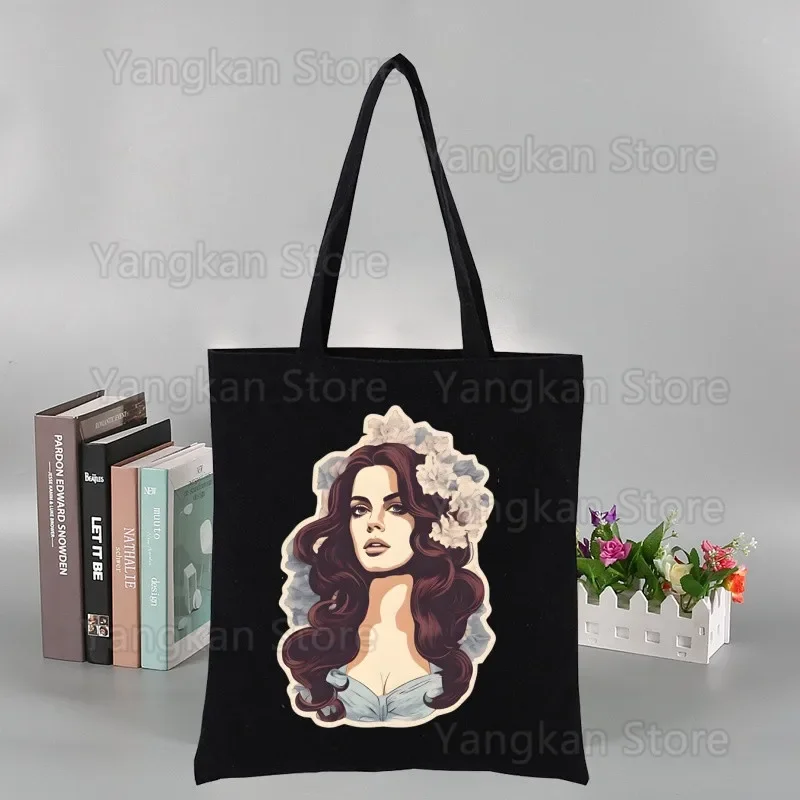 

Lana Del Rey Ldr Canvas Bags Shopper Shoulder Bag Women Designer Handbags Shopping Tote Casual Woman Grocery