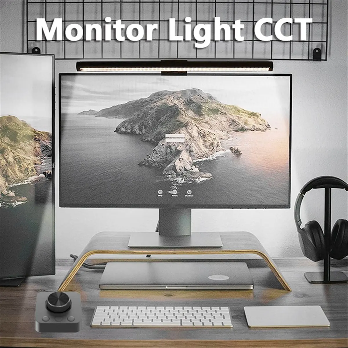 Learned- Eye-Care Screen Light Bar Metal Knob Remote Table Computer Monitor LED Task Lamp USB Magnetic Light Office Desk Lamp