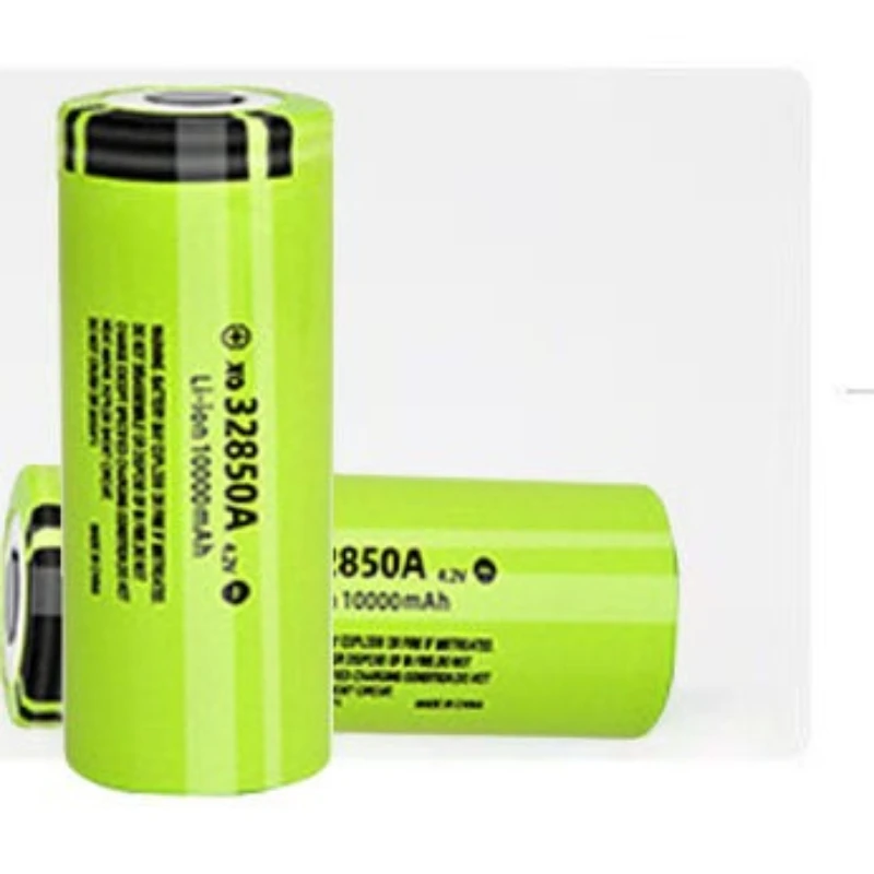 for 32850A 4.2V 10000mAh Rechargeable Battery for Strong Light Flashlight Small Fan Large Capacity Flat Top Lithium Batteries