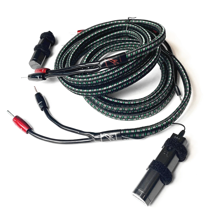 HiFi Audio Line Rocket 88 Speaker Cable 1000 Series Silver Banana / Spade Plug With Carbon 72V