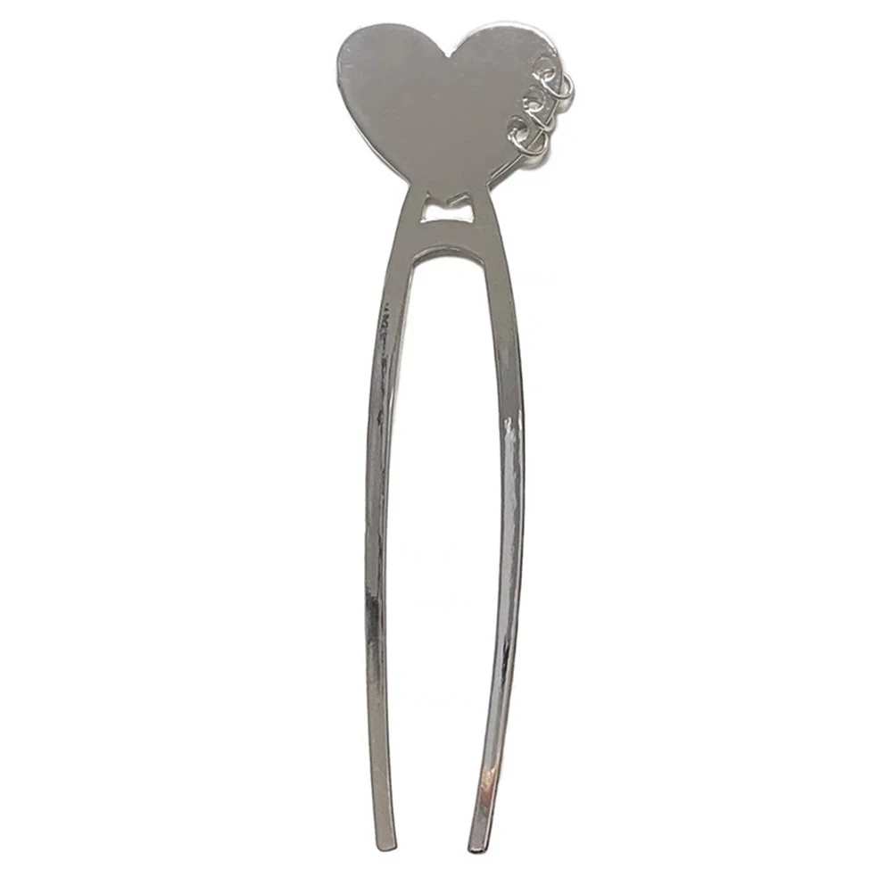 

Love Hairpin Women Holder Stick Sticks for Long Headdress Hairpins Metal Accessory Bun Fork