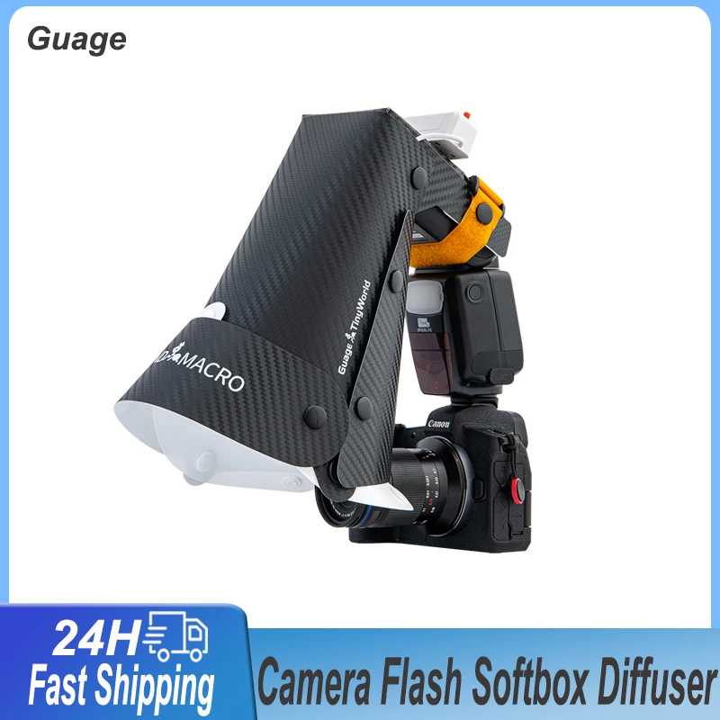 

Guage Portable Camera Flash Light Softbox Diffuser Detachable Macro Lens Shooting Soft Light Cover Speedlight Reflector