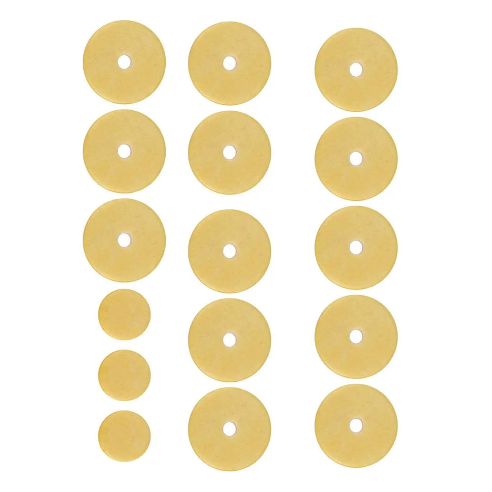 16pcs Durable Sheep casing Flute Pads Set ​Yellow​ Repair kit ​Flute Replacement Parts ​Flute Repair Kit ​Flute Maintenance