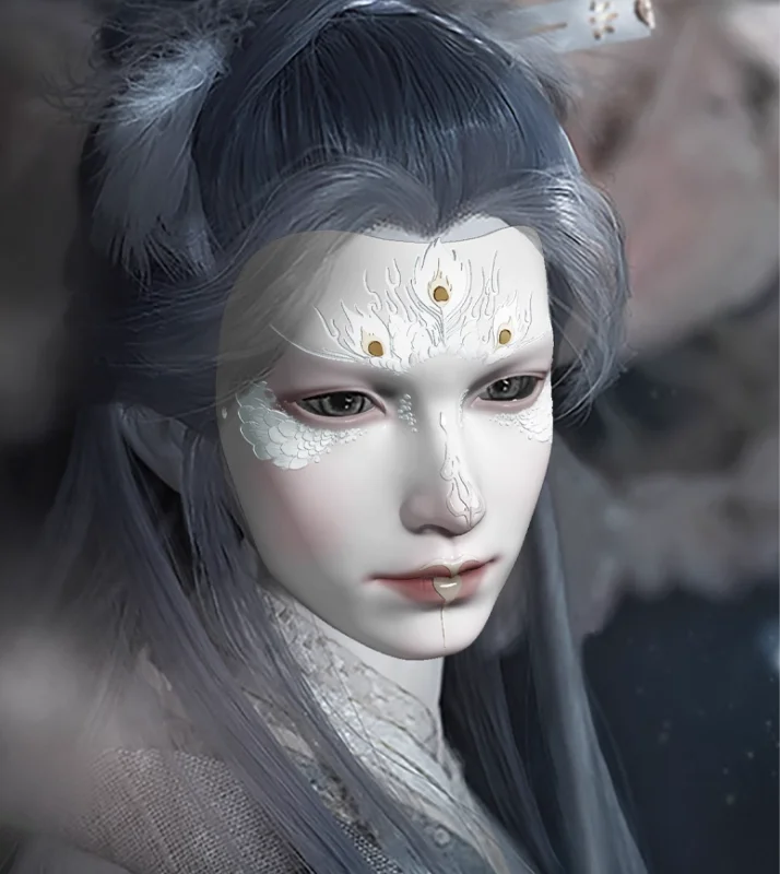 Maschera Maschera cinese per adulti a pieno facciale stile antico Maschera dell'opera di Pechino Hanfu cosplay