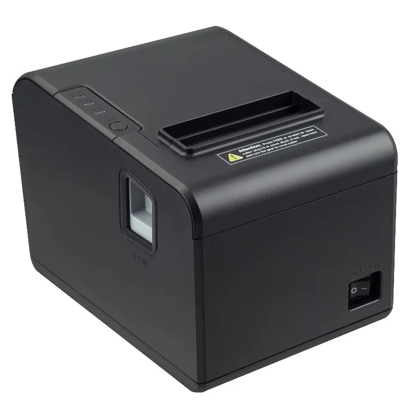 80mm Restaurant Desktop Thermal Receipt Printer with Cutter WiFi/USB/Ethernet/Serial Connectivity for Business Use