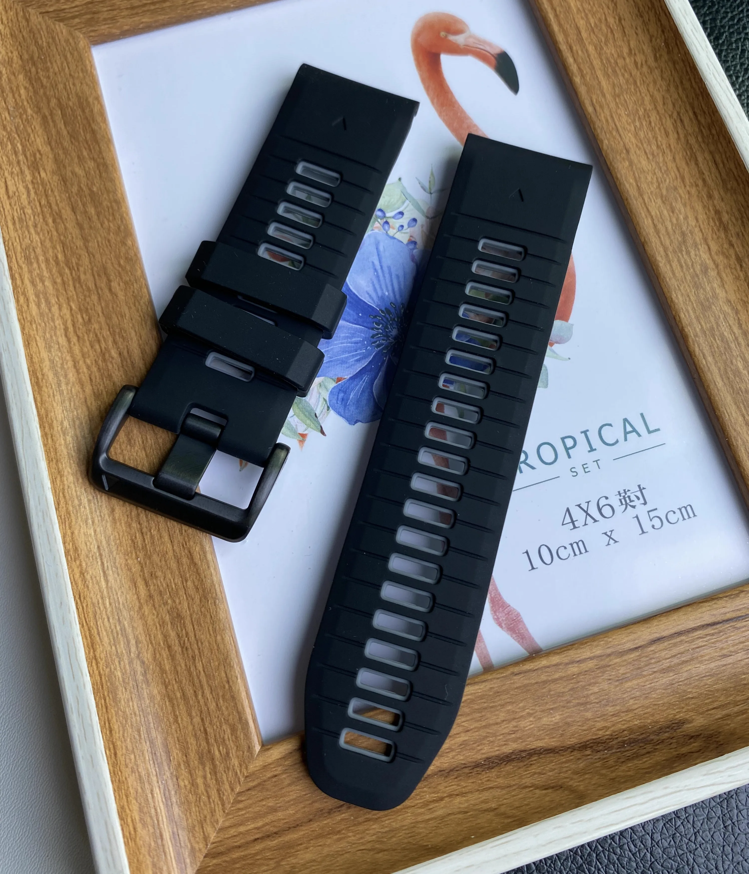 Runcool 22 26mm compatibile con Garmin fenix7Pro 7XPro 7 7x6 6xpro 5 5x cinturino in silicone bicolore a sgancio rapido induttivo 1 2