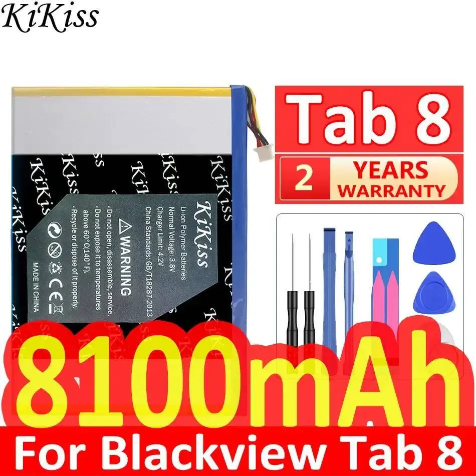 For Blackview Tab 8 Long-Lasting Performance Tablet Battery 8100Mah High Compatibility