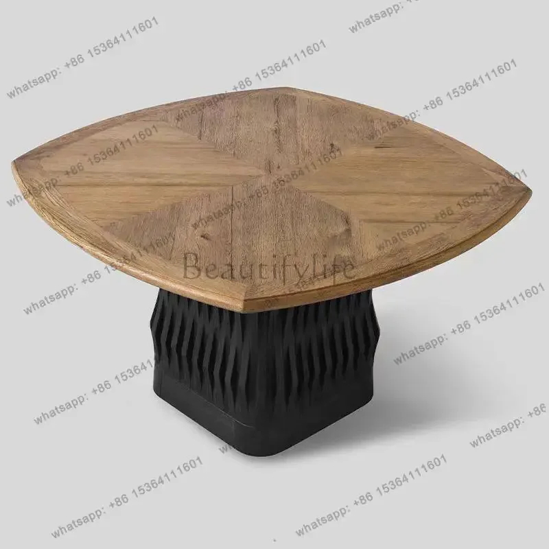 12Wabi Sabi retro solid wood dining table art furniture home dining table