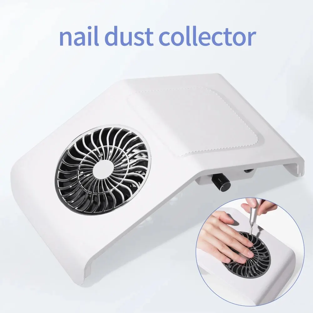 مروحة تجميع غبار الأظافر، مكنسة كهربائية، أدوات آلة أظافر مع فلتر قابل للإزالة لصالونات الأظافر المنزلية والمهنية