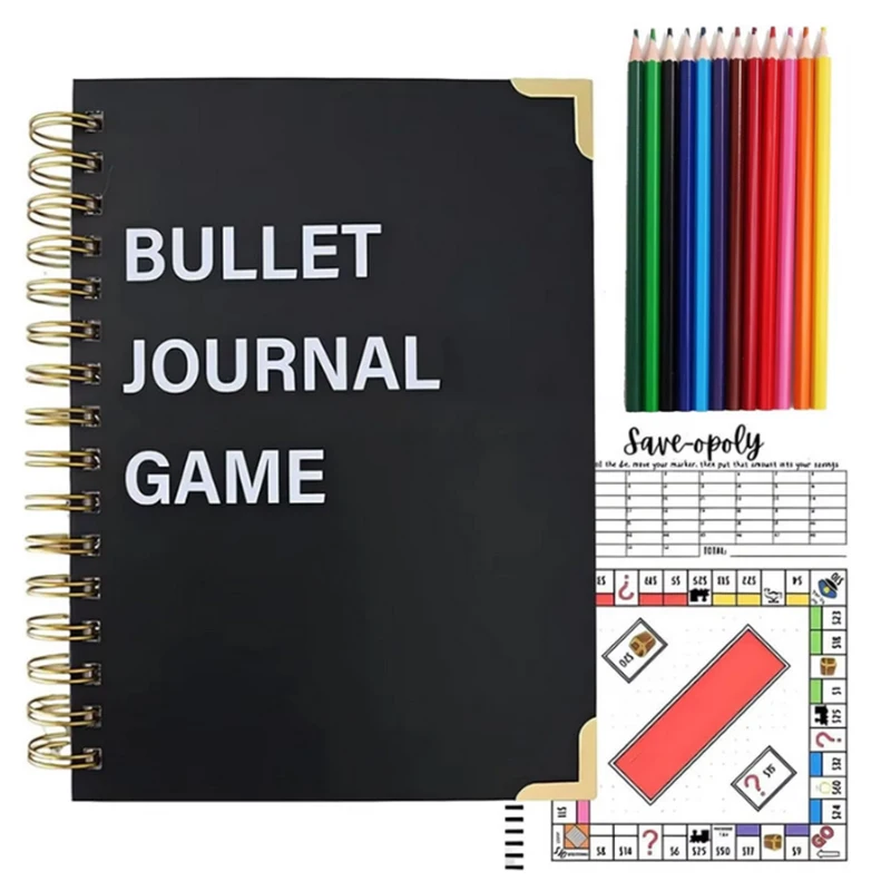 2025 New Portable Bullet Dot Journal Game Log A Creative Notebook For Tracking Game Progress Task Planning And Life Organization