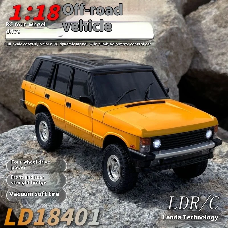 18401 Simulazione Fuoristrada Modello di auto Rc telecomandata 1/18 Veicolo da arrampicata a quattro ruote motrici, Regalo di compleanno per auto giocattolo per bambini.