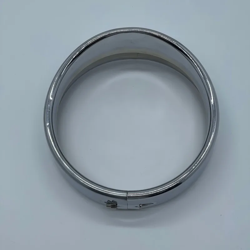 

For Harley Sportster XL 1200 883 VRSCB 5.75" Headlight Bezel Trim Ring Visor Style Headlamp Light Cover Black/Chrome Motorcycle